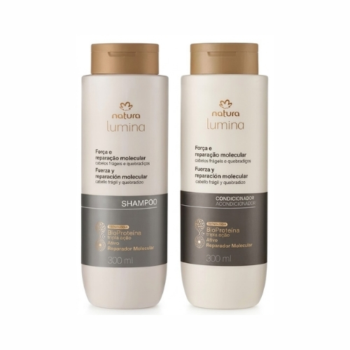 Lumina Kit básico Fuerza y reparación molecular para cabellos frágiles y quebradizos